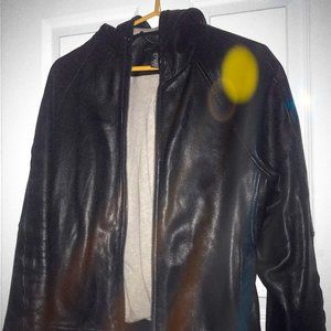 Marc by Marc Jacobs Hooded Leather Jacket